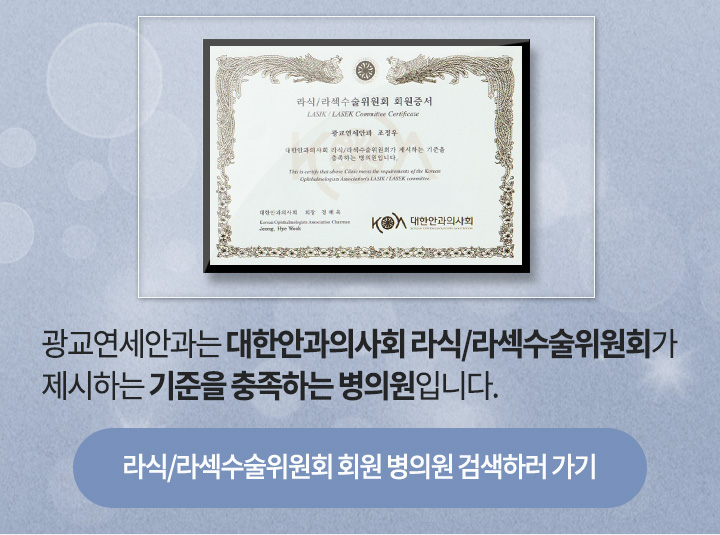 대한안과의사회 공식 라식/라섹 병원